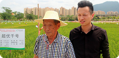小龙人公司总经理李意先生应邀参加由农业部和国家杂交水稻中心苗头组合举行的“超级杂交水稻组合现场观摩培训会”